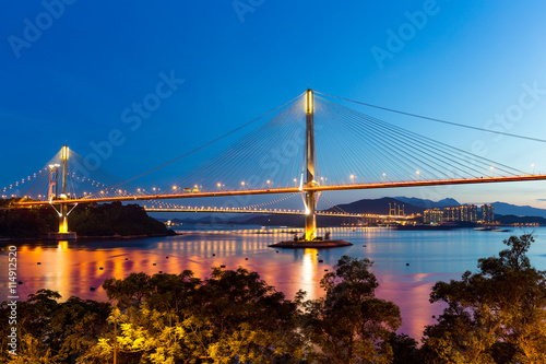 Cable stayed bridge in Hong Kong