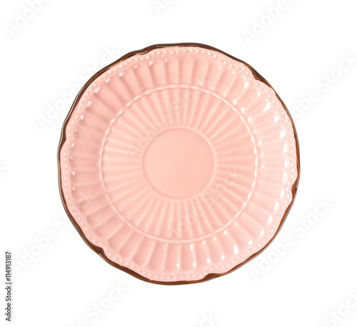 Antique pink plate