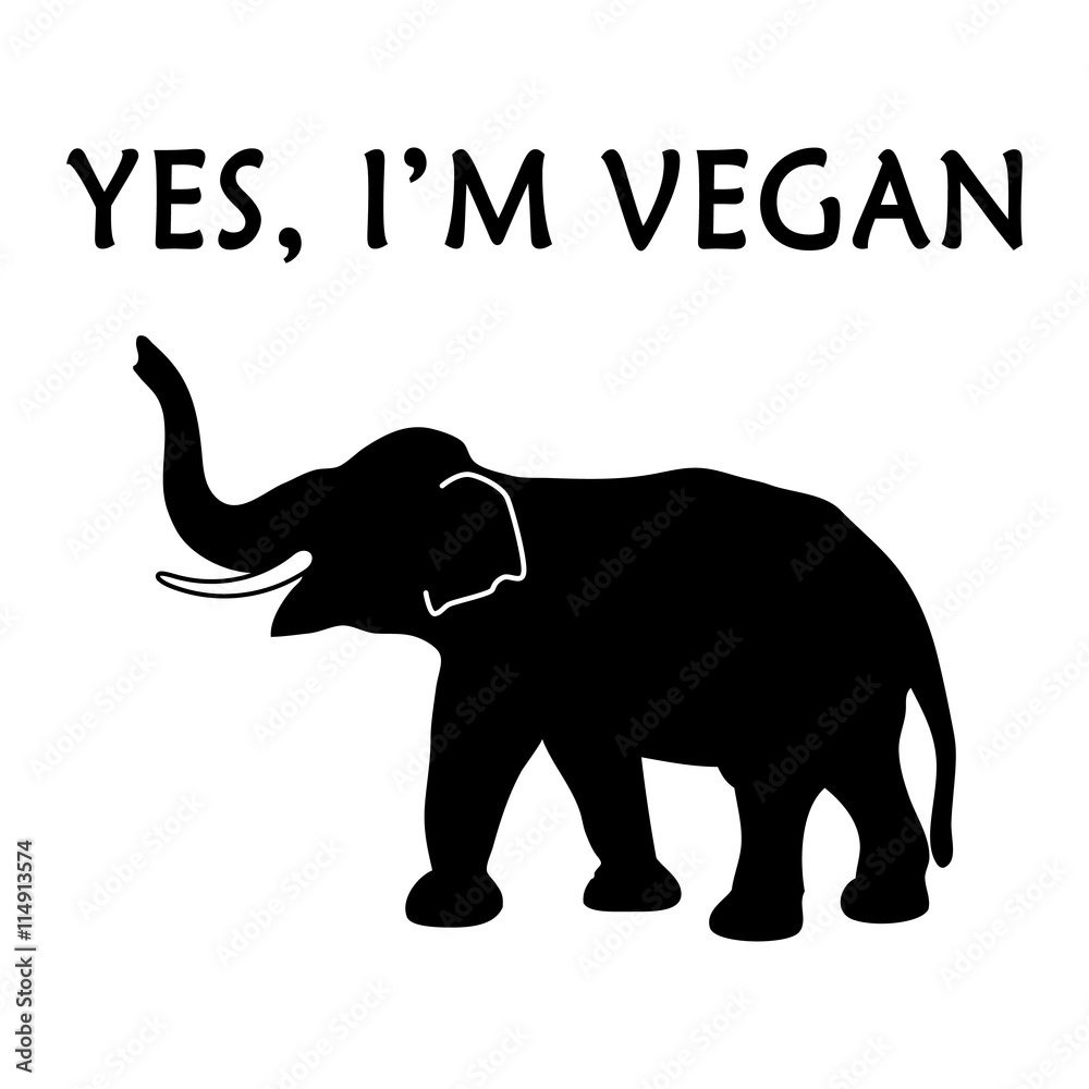 Obraz premium Yes, I'm vegan