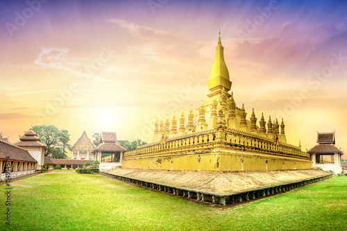 Wat Phra That Luang Vientiane Lao © enanuchit