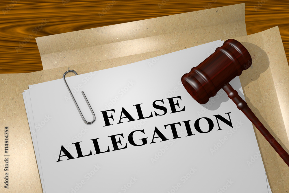 False Allegation legal concept