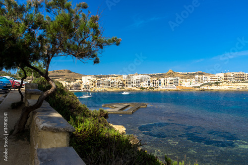 Fototapeta Naklejka Na Ścianę i Meble -  Marsalforn
Marsalforn (Marsa el-Forn) is a village on the north coast of Gozo, the second largest island of the Maltese archipelago