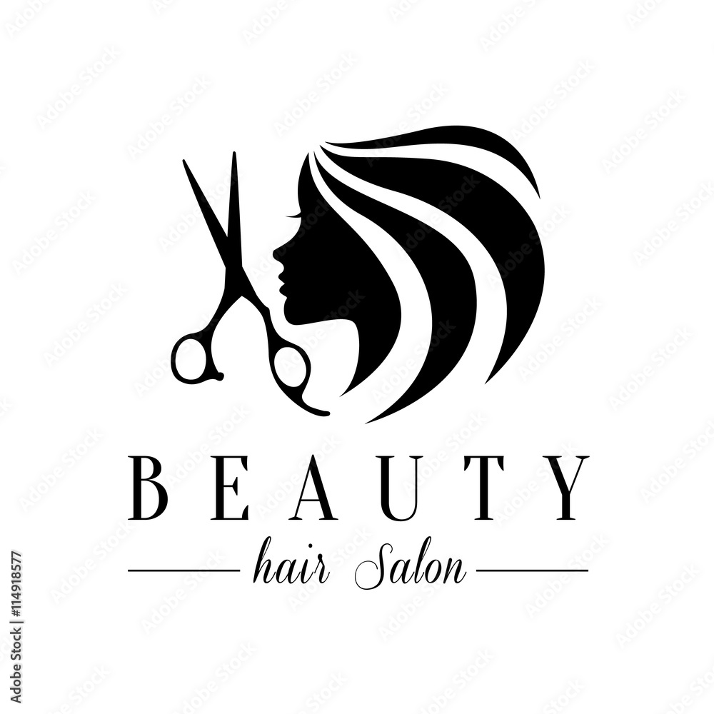 Beauty hair salon logo Stock Vector | Adobe Stock