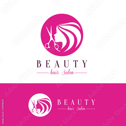 Beauty hair salon logo,salon logo