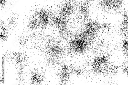 Silhouette of food flakes such as salt or almond or wheat flour spread on the flat surface or table. Top view of dust, sand blow or bread crumbs. Abstract grainy texture isolated on white background.