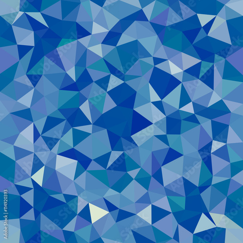 Kaleidoscopic low poly triangle style vector mosaic background