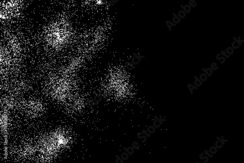 Vintage gravel texture, easily add grungy aged distress retro look to your work. White sparkles or glitter blow on black.
