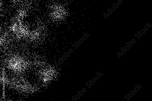 Vintage gravel texture, easily add grungy aged distress retro look to your work. White sparkles or glitter blow on black.