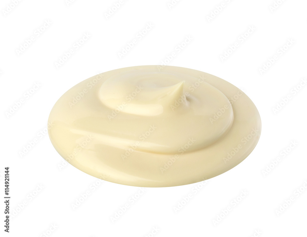 Handful of cream isolated on white background. Handful of cream isolated on white background.