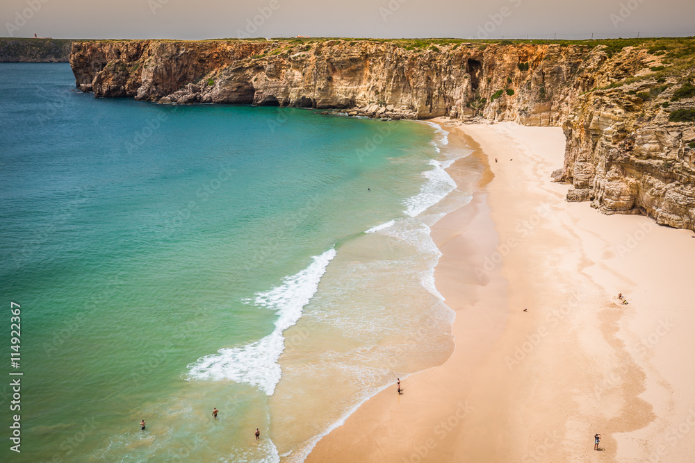 Praia do Beliche - beautiful coast and beach of Algarve, Portuga