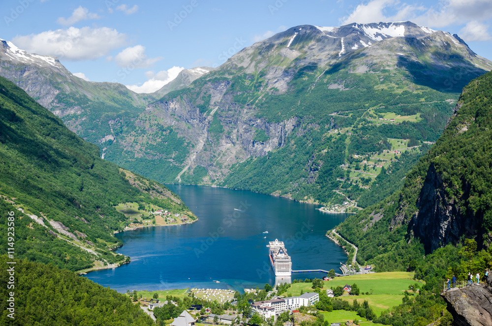 Geiranger fjord in Norway