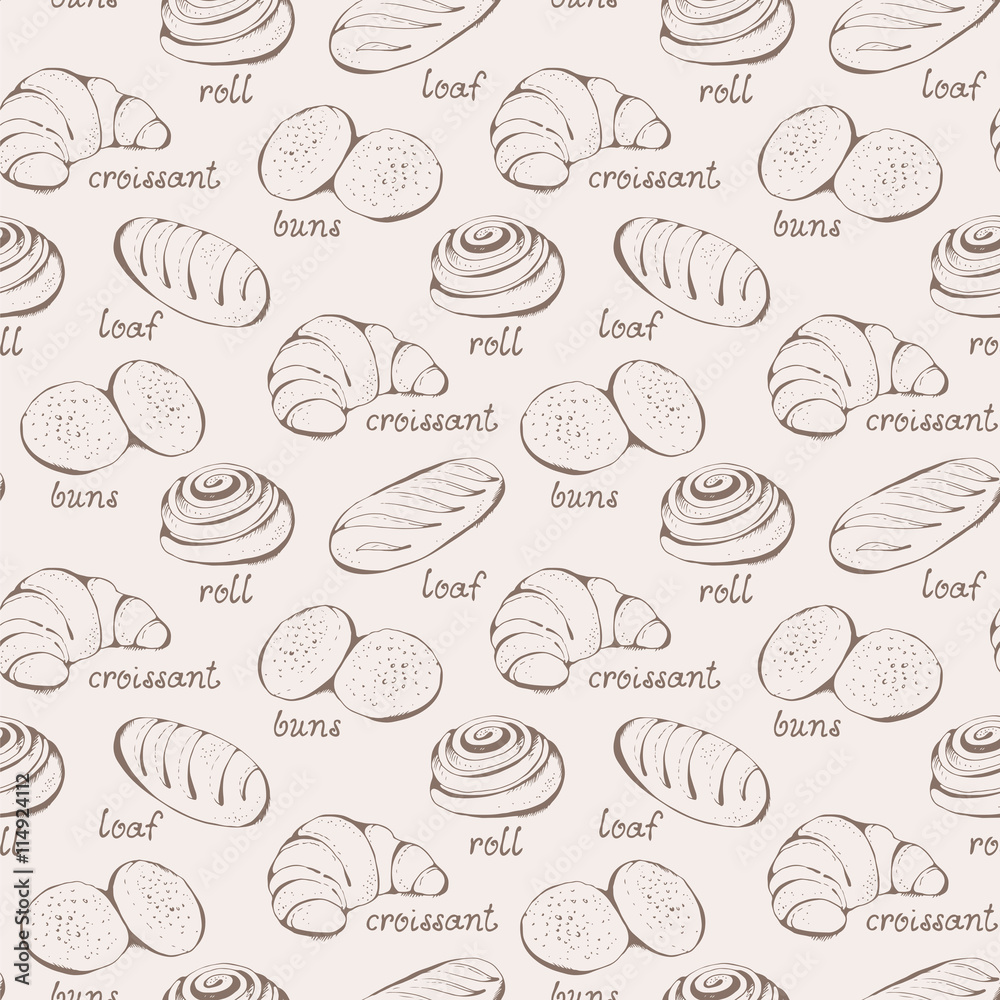 Seamless pastry vector pattern Seamless pastry vector pattern