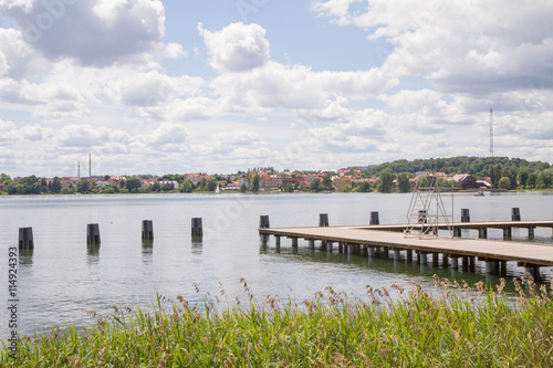 Fototapeta Naklejka Na Ścianę i Meble -  Lake Czos in the city of Mragowo, Mazury region, Poland