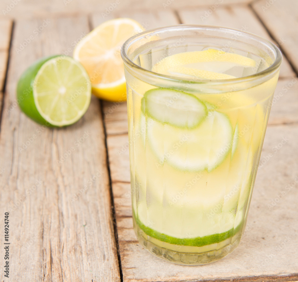 Lemonade with lemon and lime Lemonade with lemon and lime