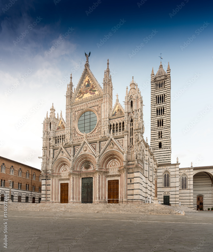 Siena Cathedral in the sunset light