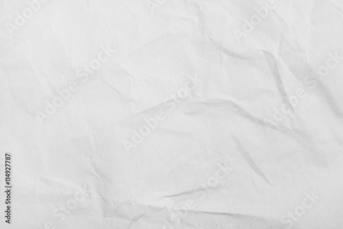 White crumpled paper texture