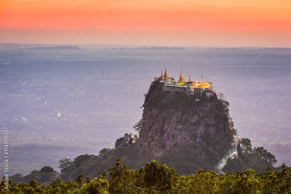 Mt. Popa in Burma