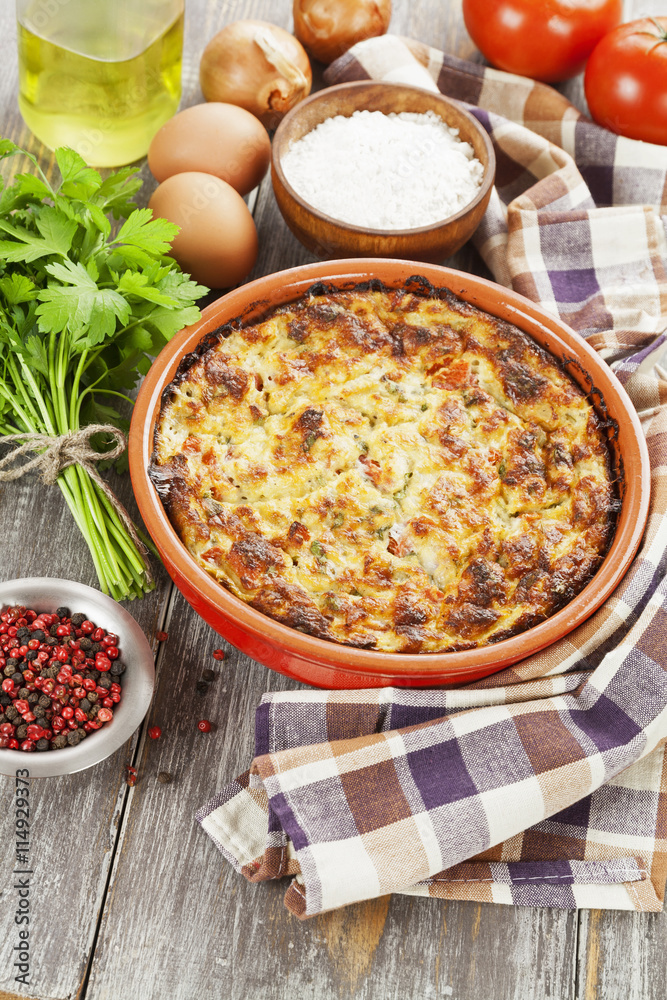 Homemade fish casserole