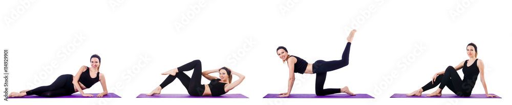 Fototapeta premium Concept of healthy lifestyle in set