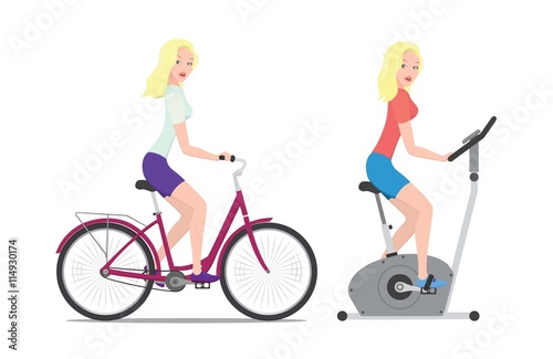 bike and bicycle