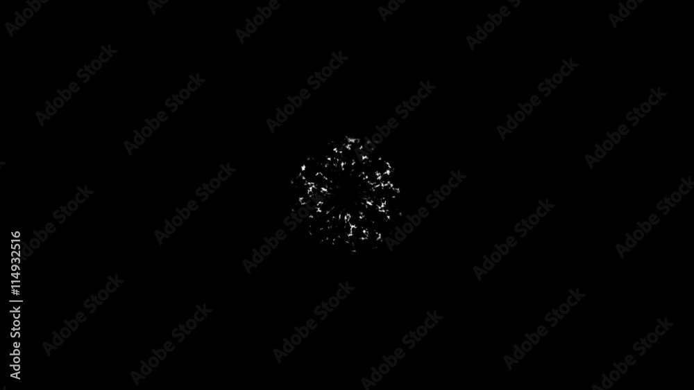 Shockwave magnetic gravitation wave explode animation motion graphic abstract effect include alpha matte on black background