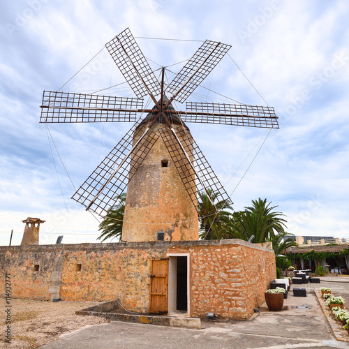 Old preserved windmill