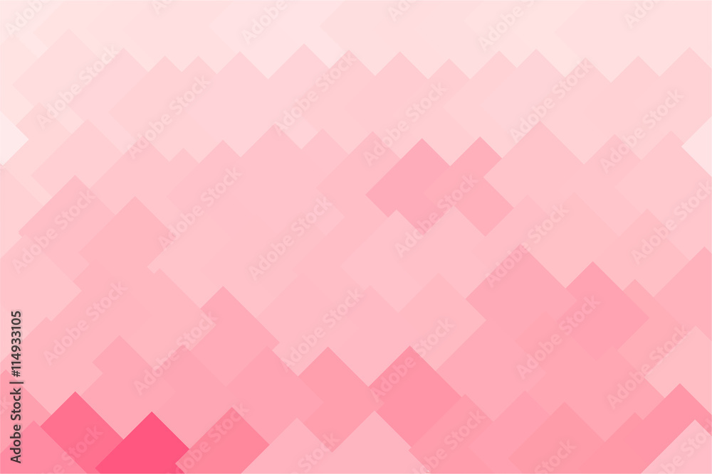 Abstract polygonal red squares
