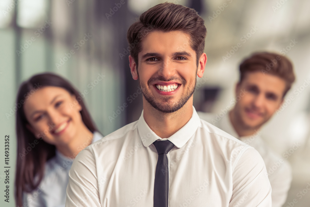 Beautiful young business people Beautiful young business people