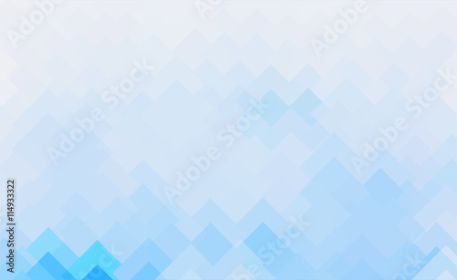 Abstract polygonal blue squares