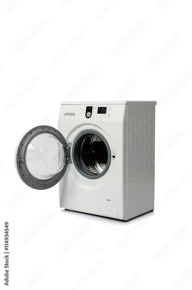 Washing machine isolated on white background