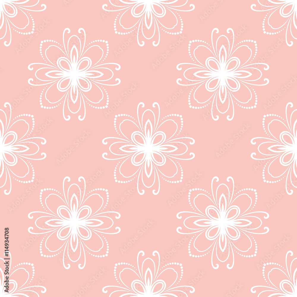 Floral Fine Seamless Vector Pattern
