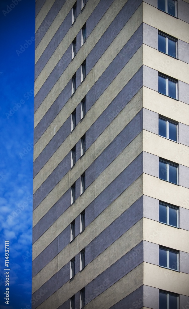 Wall of multistorey residential building Wall of multistorey residential building