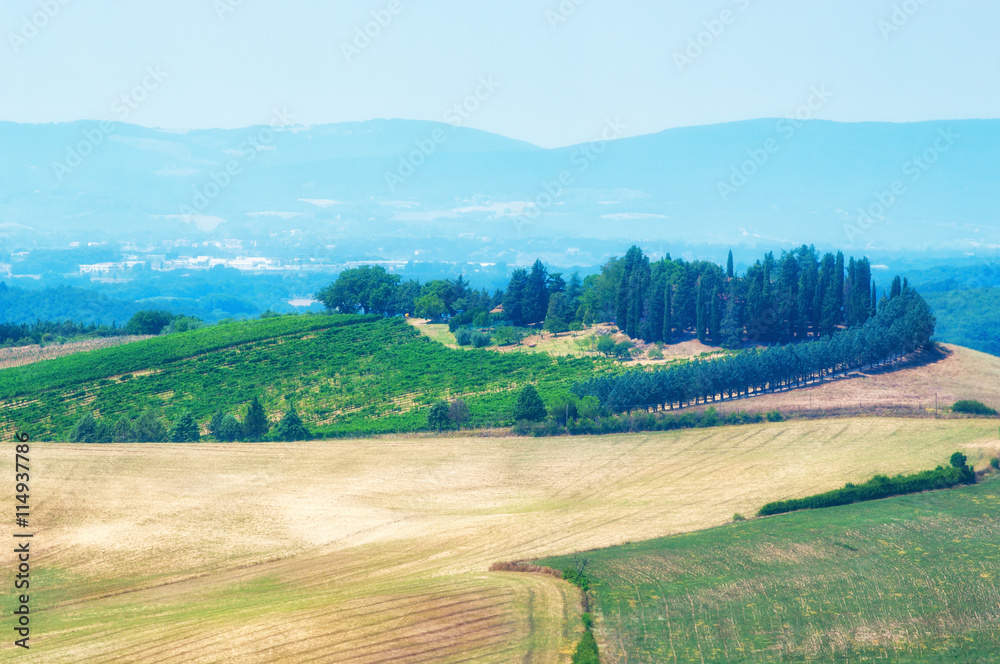 Landscape in Tuscany, Italy.