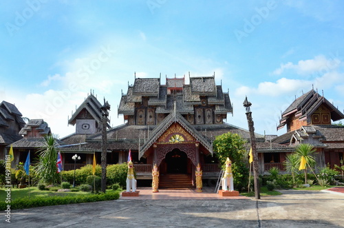 Nuntaram Temple (Wat Thai) at Payao province in Thailand