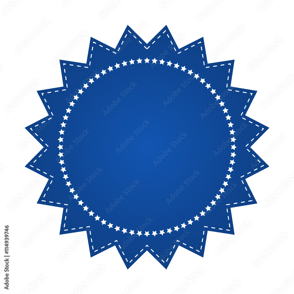 Vintage Blue Color Round Label Banner With Word Please Donate On