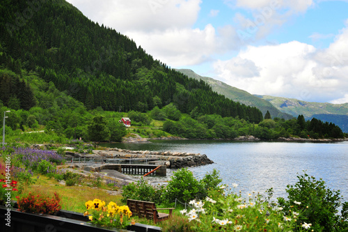 Norwegian coast geirangerfjord
