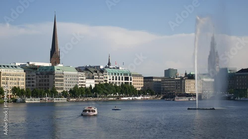 UHD Panoramic view of Hamburg Alster photo