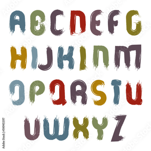 Vector alphabet uppercase l...
