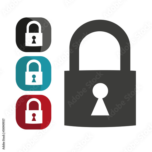 set padlocks, logo, icons, eps, vector, isolated

