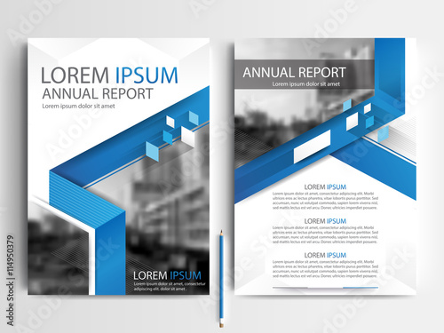 Blue Abstract vector modern flyers brochure / annual report /design templates / stationery with white background in size a4