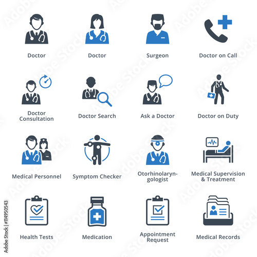 Medical Services Icons Set 3 - Blue Series
