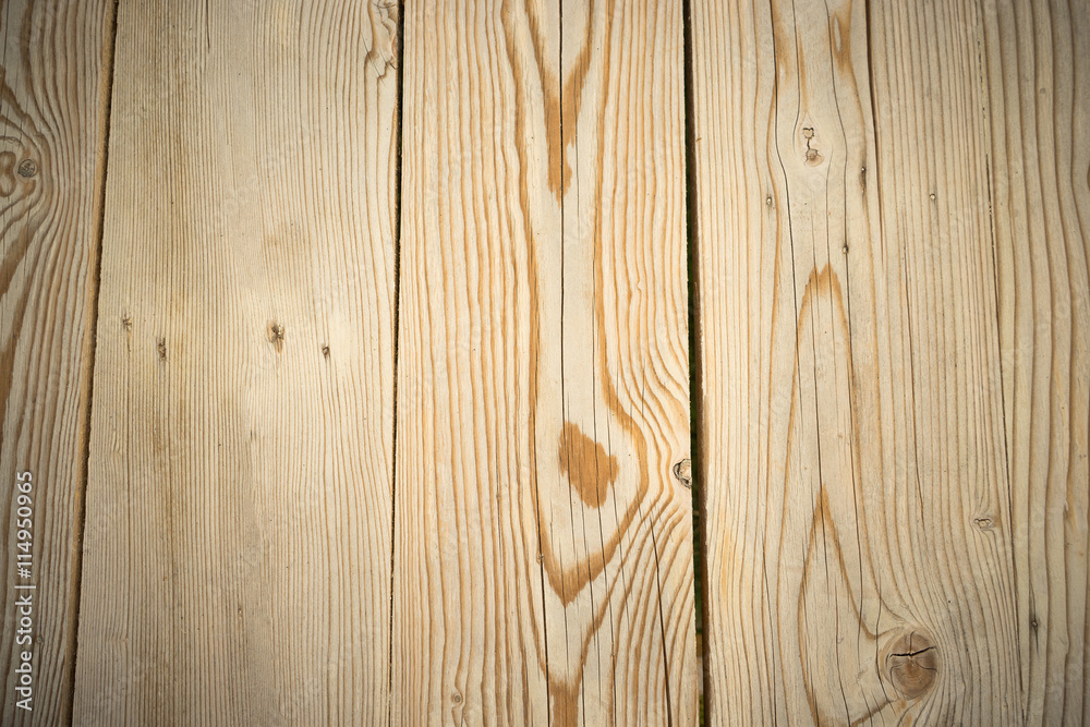 Fototapeta premium Light brown wood plank
