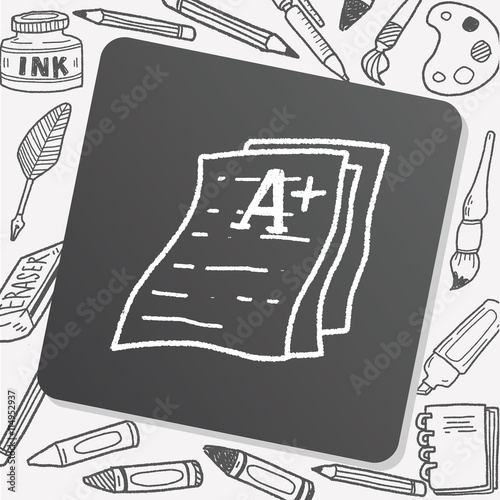 test papper doodle