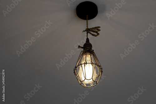 hanging lamp with light bulbs