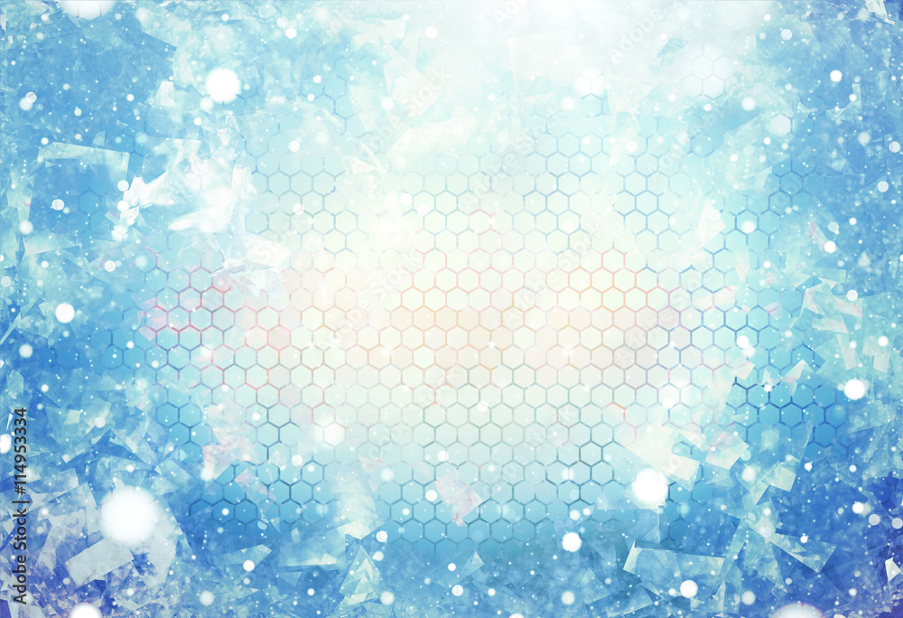 cold winter ice modern and mix structure elements background