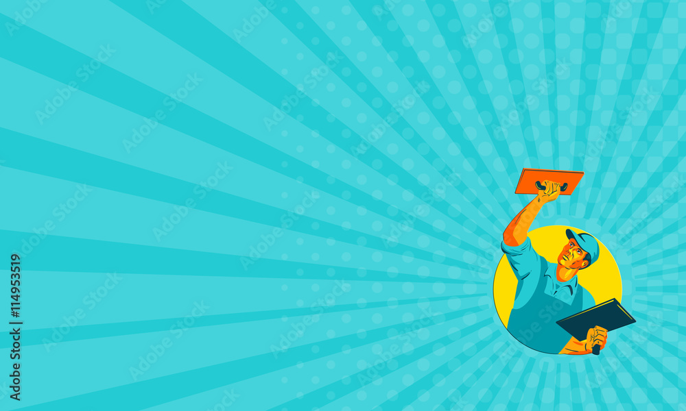 Business card Plasterer Masonry Trowel WPA