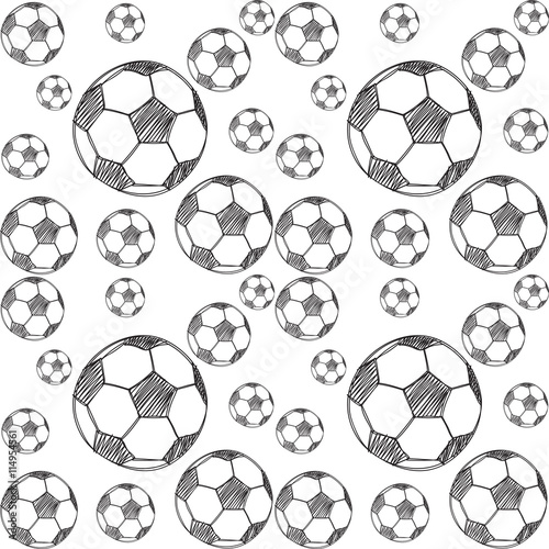 pattern with soccer balls