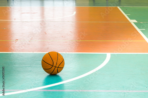 Basketball on urban court