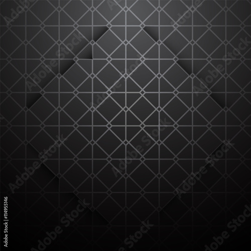 Black tone Abstract geometric background. vector design