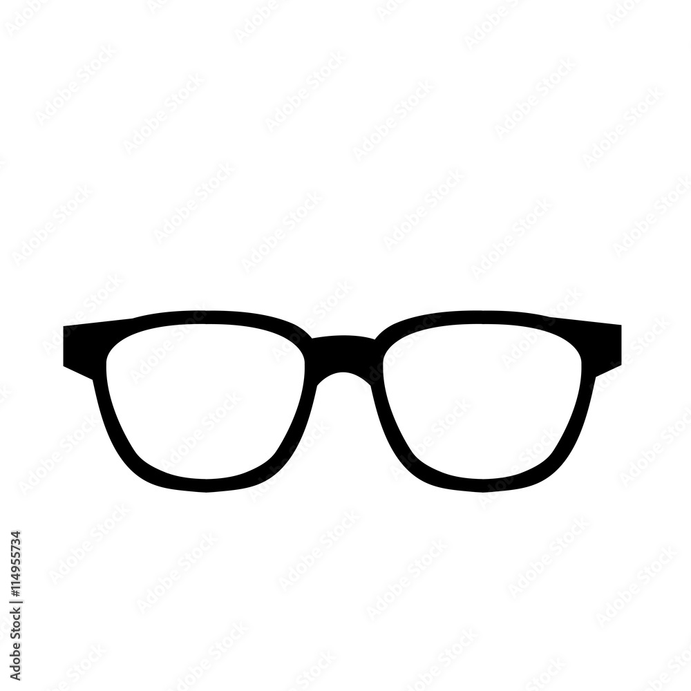black and white hipster man eyeglasses over isolated background, hipster fashion concept, vector illustration black and white hipster man eyeglasses over isolated background, hipster fashion concept, vector illustration